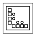 A piece of paper is folded and purchased as shown below in the question figures. From the given answer figures, indicate how it will appear when opened ?